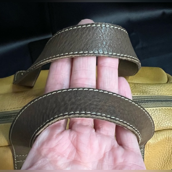 Loewe Anagram Leather Handbag w/ Brown Leather Straps - Vintage - Picture 9 of 16